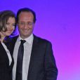  François Hollande et Valérie Trierweiler lors de la victoire du candidat socialiste à l'élection présidentielle le 6 mai 2012 