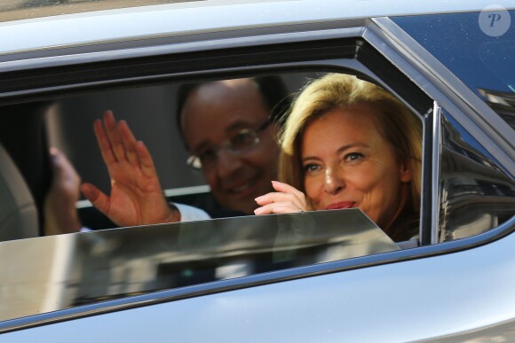 François Hollande et Valérie Trierweiler le 16 décembre 2012 lors des Journées du Patrimoine