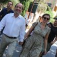  François Hollande et Valérie Trierweiler à Bormes les Mimosas le 3 août 2012 