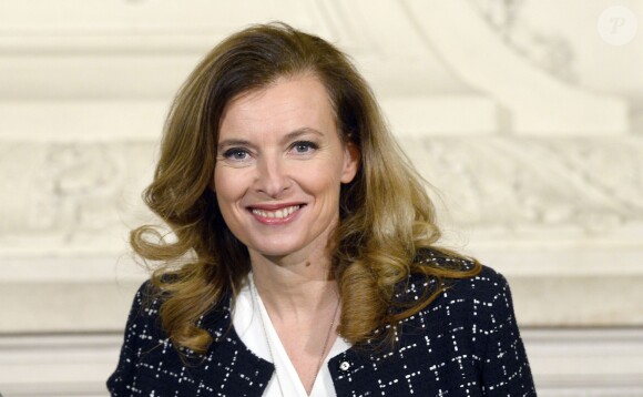 Valérie Trierweiler lors d'une réunion contre les violences faites au femmes en Afrique au Musée d'Orsay à Paris le 6 décembre 2013.