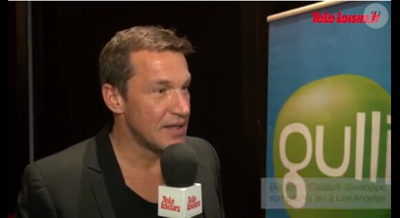 Le présentateur Benjamin Castaldi en interview, le 26 janvier 2014.