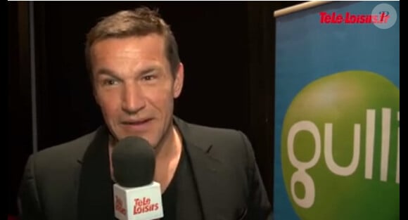 Benjamin Castaldi en interview, le 26 janvier 2014.