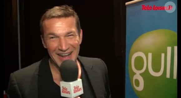 L'animateur Benjamin Castaldi en interview, le 26 janvier 2014.