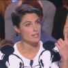 Alessandra Sublet sur le plateau de Touche pas à mon poste, sur D8, le lundi 16 décembre 2013.