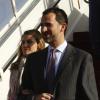 Letizia et Felipe d'Espagne arrivant en Jordanie le 12 avril 2011