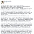 Douchka Esposito - sa lettre ouverte sur Facebook le 26 janvier 2014