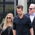 Fergie et son mari Josh Duhamel à la sortie d'une église de Los Angeles, le 26 janvier 2014.