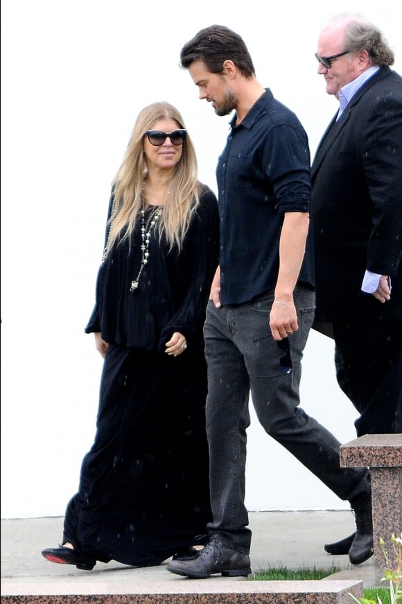 Fergie et Josh Duhamel à Los Angeles, le 26 janvier 2014.