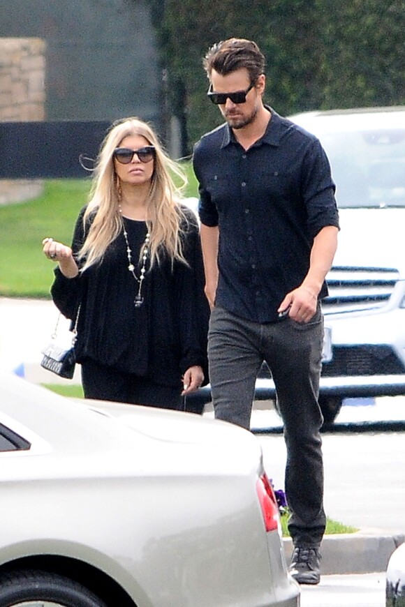 Fergie et son mari Josh Duhamel à Los Angeles, le 26 janvier 2014.