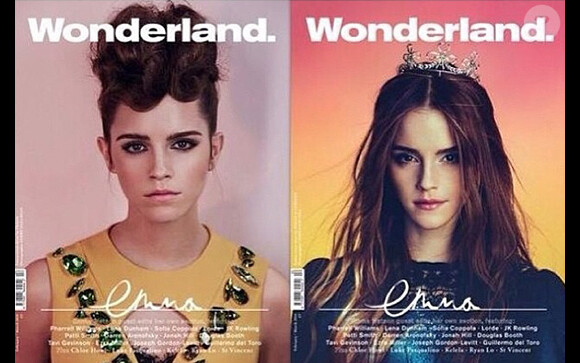 Emma Watson en couverture de Wonderland.