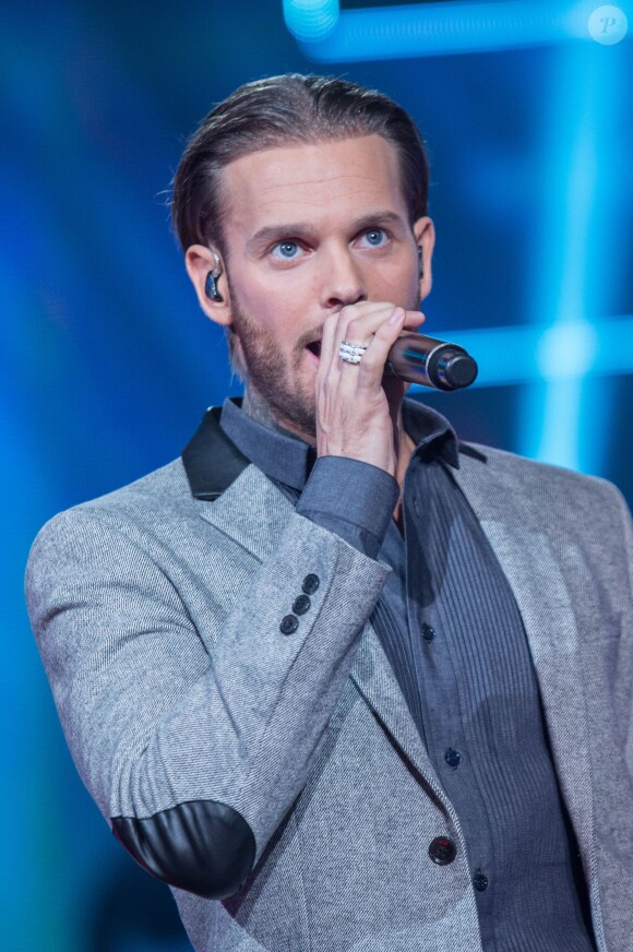 Exclusif - M.Pokora - Enregistrement de l'émission "Ce soir on chante les tubes 2013" diffusée le 3 janvier 2014 sur TF1.