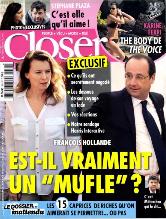 Magazine Closer du 31 janvier 2014.