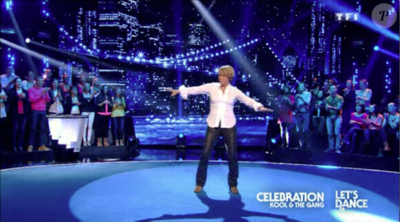 Ariane Massenet lors de l'épreuve "Let's dance" de Vendredi Tout Est Permis, le vendredi 31 janvier 2014 sur TF1.