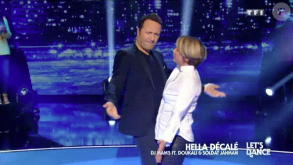 Ariane Massenet lors de l'épreuve "Let's dance" de Vendredi Tout Est Permis, le vendredi 31 janvier 2014 sur TF1.