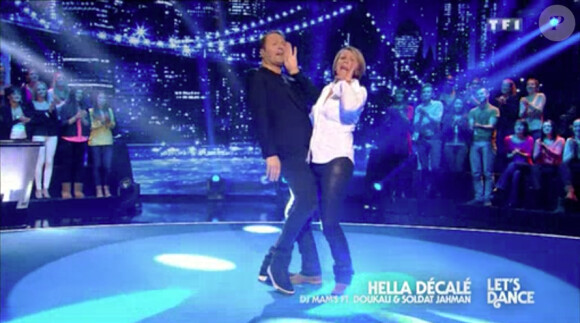 Ariane Massenet lors de l'épreuve "Let's dance" de Vendredi Tout Est Permis, le vendredi 31 janvier 2014 sur TF1.