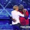 Ariane Massenet et Issa Doumbia lors de l'épreuve "Let's dance" de Vendredi Tout Est Permis, le vendredi 31 janvier 2014 sur TF1.