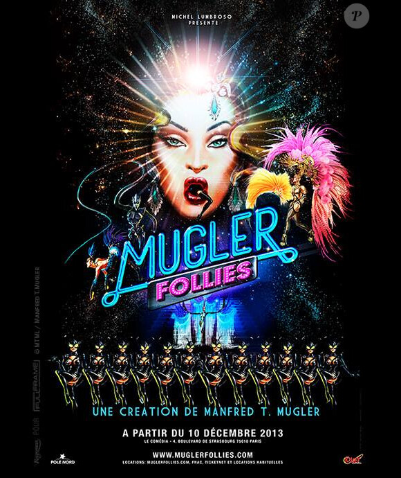 Le spectacle Mugler Follies de Manfred T. Mugler, en représentation au Comédia (Paris 10e) jusqu'au 28 février 2014.