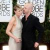 Ben Foster et sa fiancée Robin Wright aux Golden Globe Awards à Beverly Hills, le 12 janvier 2014.