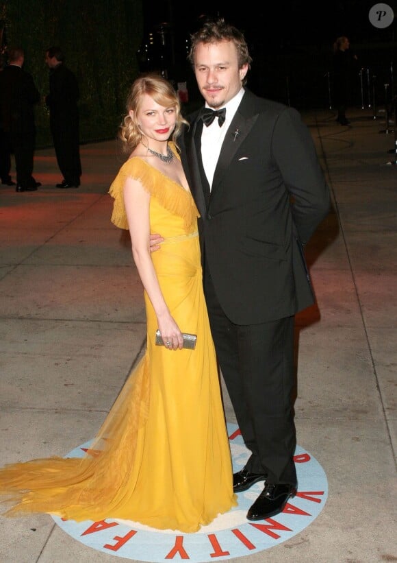 Heath Ledger et sa compagne de l'époque, Michelle Williams, en 2006 lors des Oscars