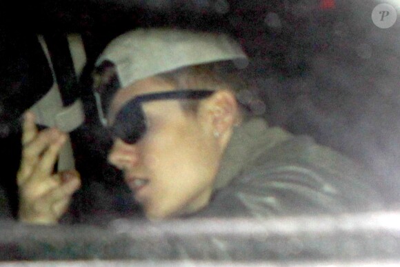 Justin Bieber fait la fête avec son père Jeremy à New York, le 31 janvier 2014.