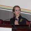 La princesse Elena d'Espagne lors du 10e anniversaire du Forum international des femmes leaders en Espagne, à Madrid, le 6 février 2014