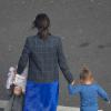 Victoria Beckham arrive à l'aéroport de Londres pour se rendre à New York avec sa fille Harper . Le 4 février 2014
Photo exclusive