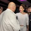 Fat Joe et Jennifer Lopez lors de la soirée de lancement du Fat Joe's Market America UnFranchise Business à Miami Beach, le 8 février 2014.