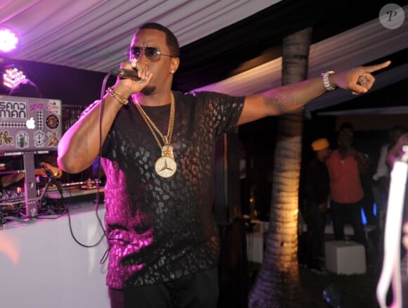 Sean "P.Diddy" Combs lors de la soirée de lancement du Fat Joe's Market America UnFranchise Business à Miami Beach, le 8 février 2014.