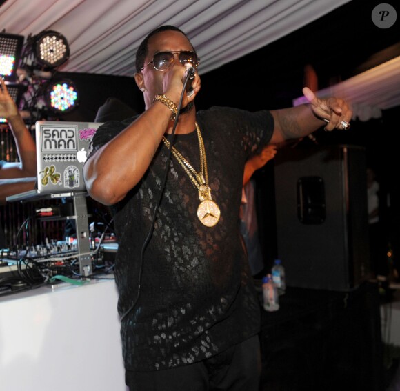 Sean "P.Diddy" Combs au lancement du Fat Joe's Market America UnFranchise Business à Miami Beach, le 8 février 2014.
