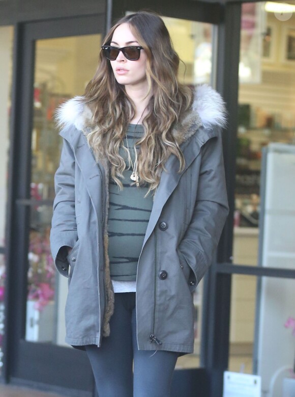 Exclusif - Megan Fox, enceinte, à Studio City, le 6 décembre 2013.