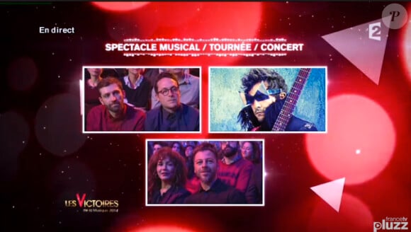 29e cérémonie des Victoires de la Musique, au Zénith de Paris, le 14 février 2014.
