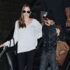 Angelina Jolie et son fils Maddox, complices, arrivent au LAX à Los Angeles, le 14 février 2014.