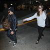 Angelina Jolie et son fils Maddox arrivent au LAX à Los Angeles, le 14 février 2014.