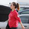 Olivia Wilde enceinte se promène dans les rues de Los Angeles le 7 février 2014