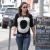 Olivia Wilde enceinte fait du shopping chez American Apparel à West Hollywood, le 4 février 2014
