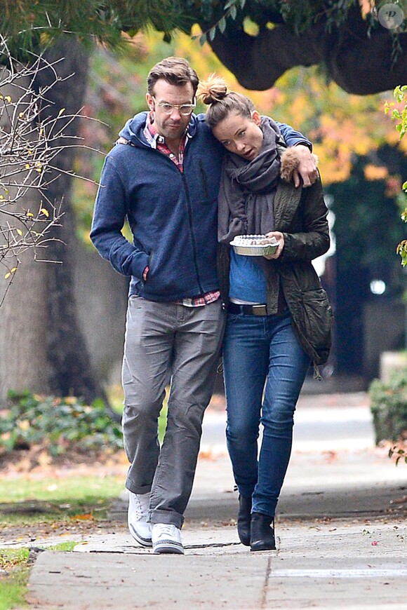 Exclusive - Olivia Wilde et Jason Sudeikis à Los Angeles le 7 décembre 2013