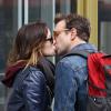 Olivia Wilde et Jason Sudeikis s'embrassant à New York le 16 février 2013