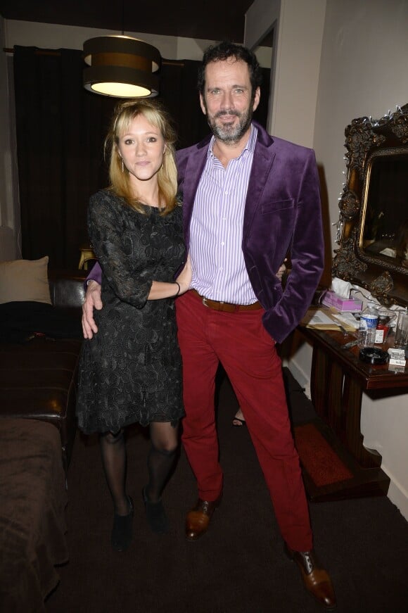 Christian Vadim et sa femme Julia Livage - Générale de la pièce "L'Appel de Londres" au Théâtre du Gymnase à Paris, le 19 février 2014.19/02/2014 - Paris