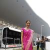 Jessica Michibata lors du Grand Prix d'Inde à New-Delhi le 27 octobre 2013