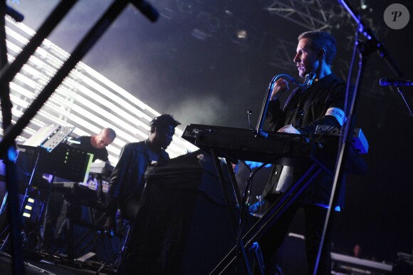 Le groupe Massive Attack lors d'une prestation à Rock en Seine en 2010