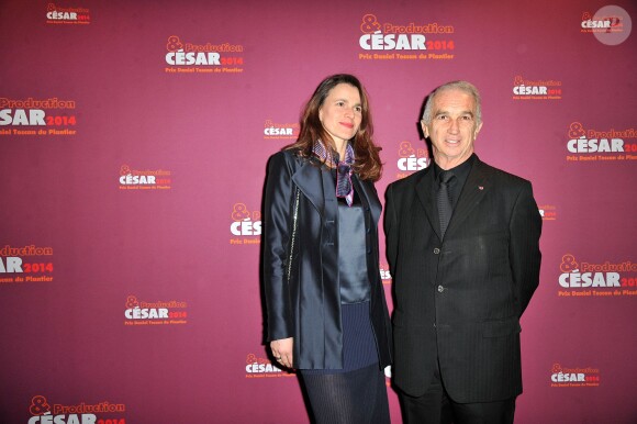 Aurélie Filippetti et Alain Terzian au Dîner des producteurs et remise du prix Daniel Toscan du Plantier au Four Seasons Hotel George V à Paris le 24 février 2014.