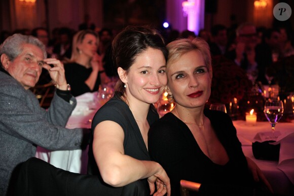 Marie Gillain et Mélita Toscan du Plantier au Dîner des producteurs et remise du prix Daniel Toscan du Plantier au Four Seasons Hotel George V à Paris le 24 février 2014.