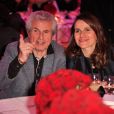 Claude Lelouch et Aurélie Filippetti au Dîner des producteurs et remise du prix Daniel Toscan du Plantier au Four Seasons Hotel George V à Paris le 24 février 2014.
