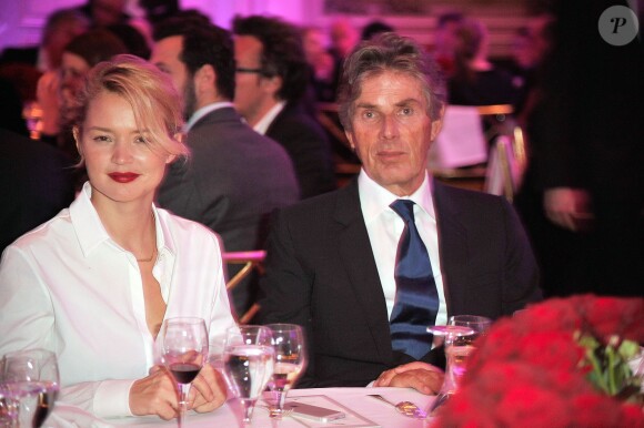 Virginie Efira et Dominique Desseigne au Dîner des producteurs et remise du prix Daniel Toscan du Plantier au Four Seasons Hotel George V à Paris le 24 février 2014.