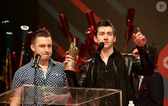 Arctic Monkeys à la cérémonie des NME Awards, à Londres, le 26 février 2014.