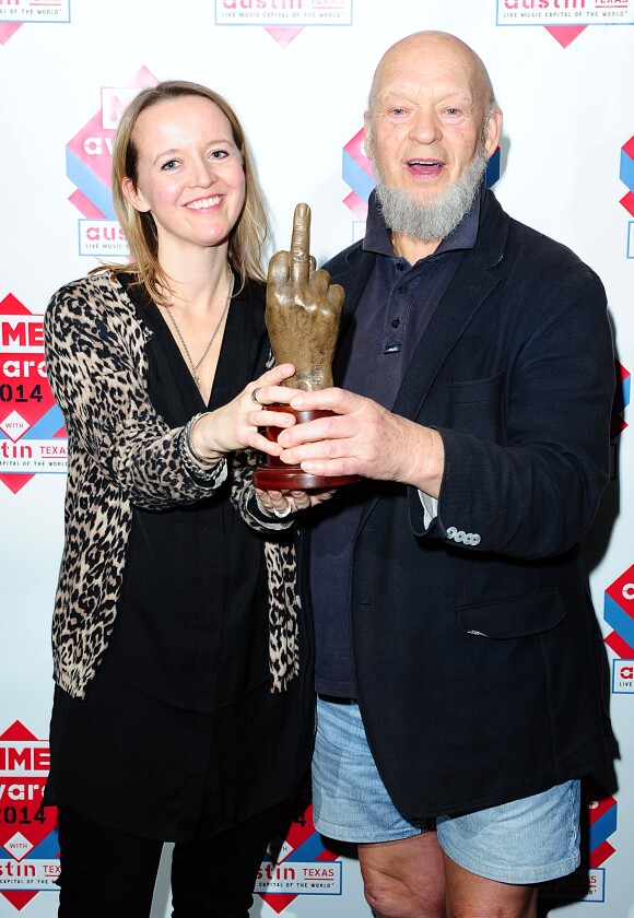 Emily Eavis et Michael Eavis à la cérémonie des NME Awards, à Londres, le 26 février 2014.
