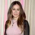 La jolie Sarah Jessica Parker présente la collection de chaussures qu'elle a créée, SJP Collection Pop Up Shop, à New York, le 26 février 2014.