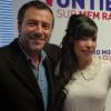 Indila et Bernard Montiel, le 1er mars 2014 sur MFM Radio.