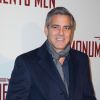 George Clooney présente son film à Paris le 12 février 2014.