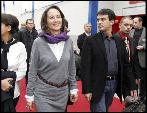 Ségolène Royal et Manuel Valls, au congrès du Parti Socialiste, à Reims, le 16 novembre 2008.